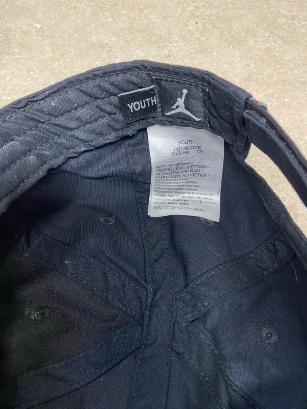 New Nike Michael Jordan Jumpman Youth Black Cotton Adjustable Hat Cap